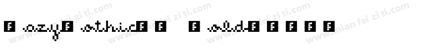 HazyGothicSC Bold字体转换